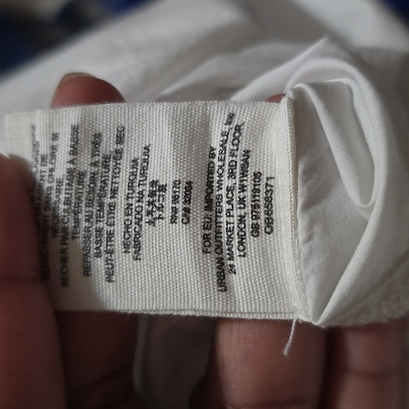 Free People Hey Baby Hi-Low Oversize Top 100% Cotton Size LARGE #OB658371 - Picture 8 of 15